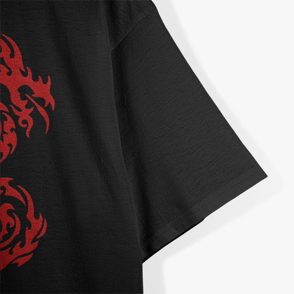 Red Tribal Dragon T-Shirt