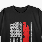 American Truck Driver Flag Patriotic Semi-Trailer Trucker T-Shirt
