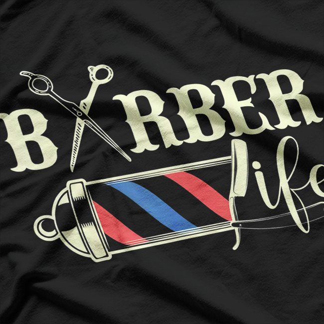 Barber Scissors Vintage Shop Gift for Him T-Shirt