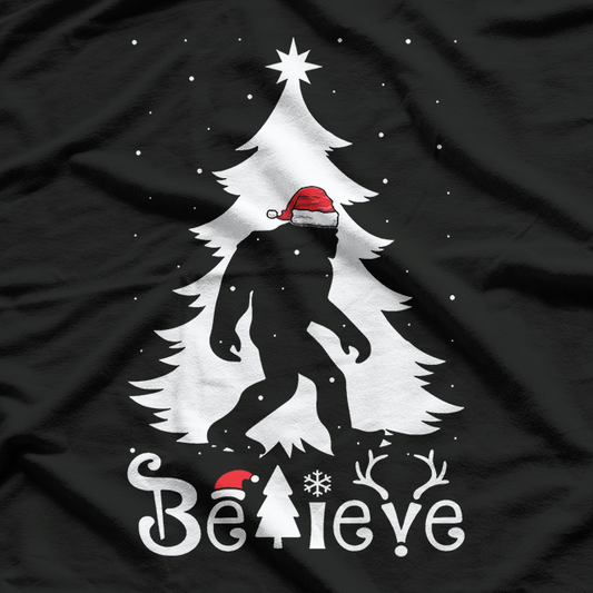 Bigfoot's Christmas - Believe T-Shirt