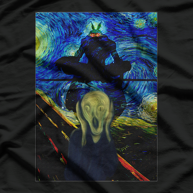 Famous Scream Art Moth Creature Cryptid Tribute T-Shirt