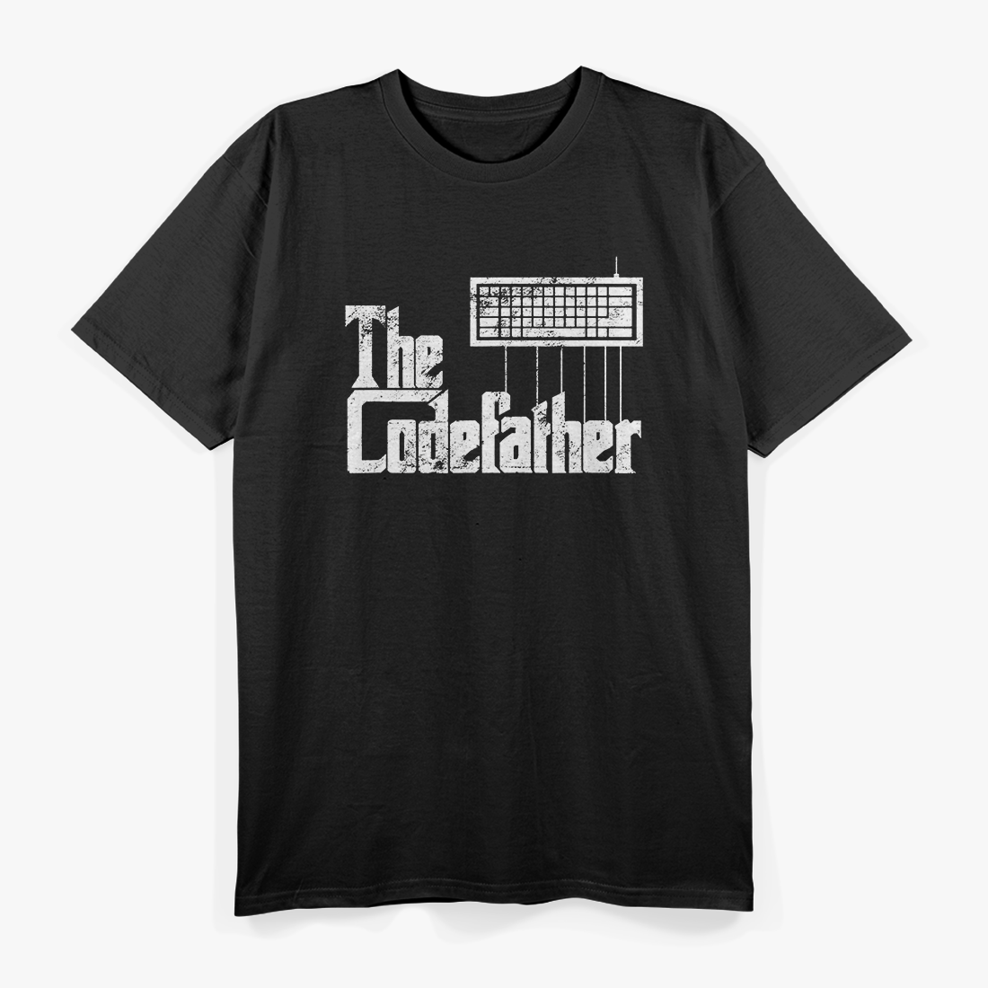 Funny Programmer Dad Gift The Codefather Vintage T-Shirt