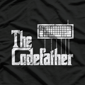 Funny Programmer Dad Gift The Codefather Vintage T-Shirt