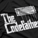 Funny Programmer Dad Gift The Codefather Vintage T-Shirt