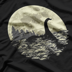 Loch Ness Monster Moonlight Lake Swim Mystical T-Shirt