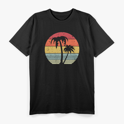 Palm Tree, Retro Tropical, Beach T-Shirt