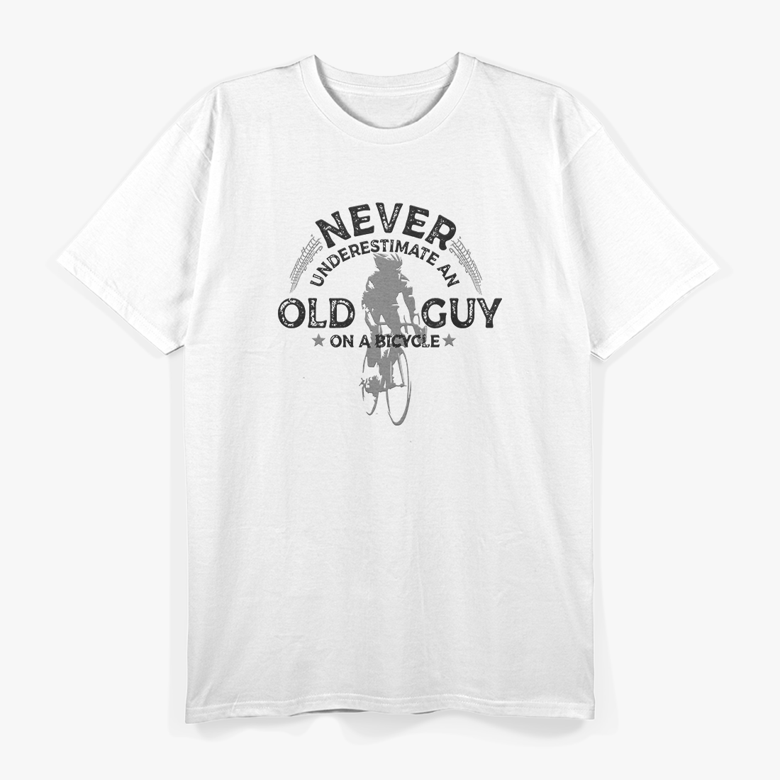 Never Underestimate an Old Man on a Bicycle T-Shirt