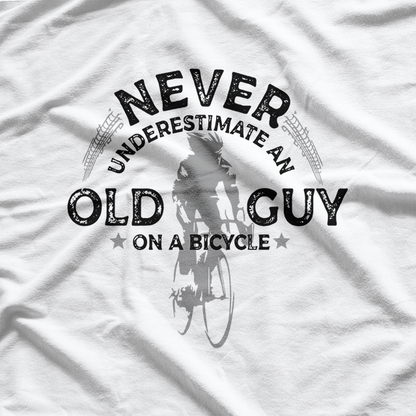 Never Underestimate an Old Man on a Bicycle T-Shirt