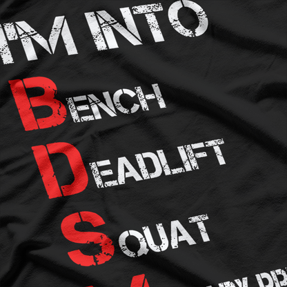 Bench Squat Deadlift Military Press Weightlifting Gym T-Shirt