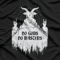 No Gods No Masters Baphomet Occult Rebel T-Shirt