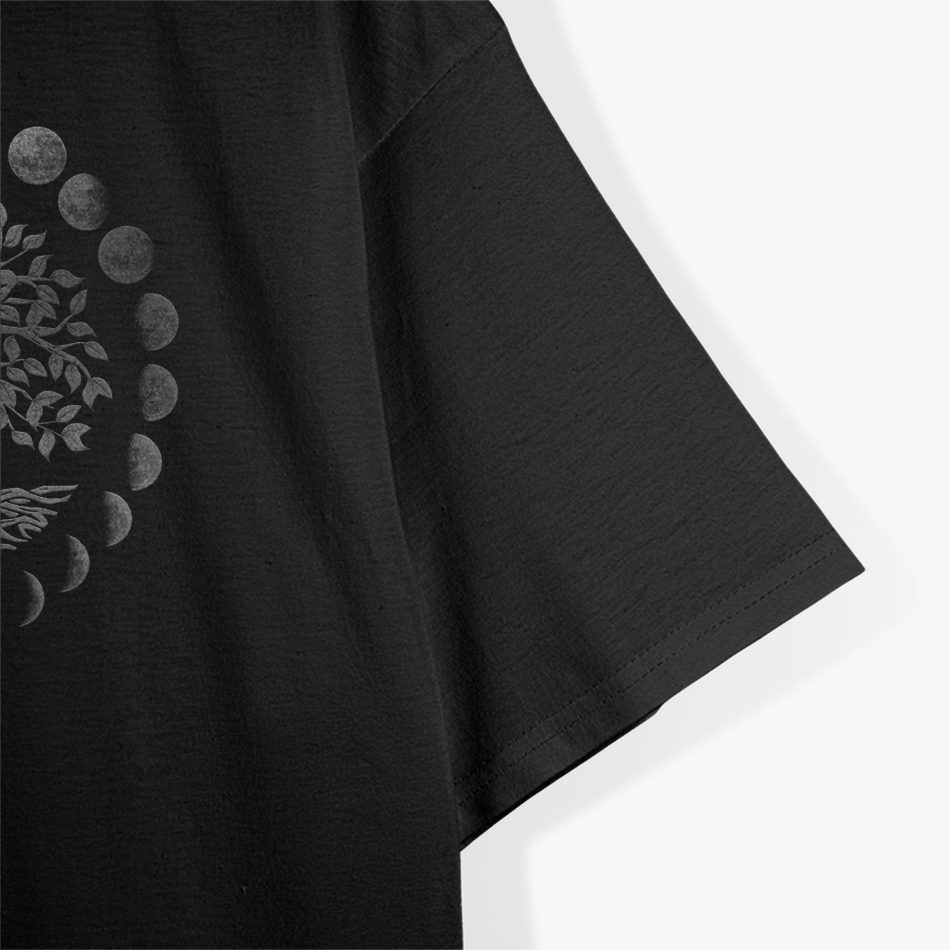 Tree of Life & Phases of the Moon: Cosmic Connection T-Shirt