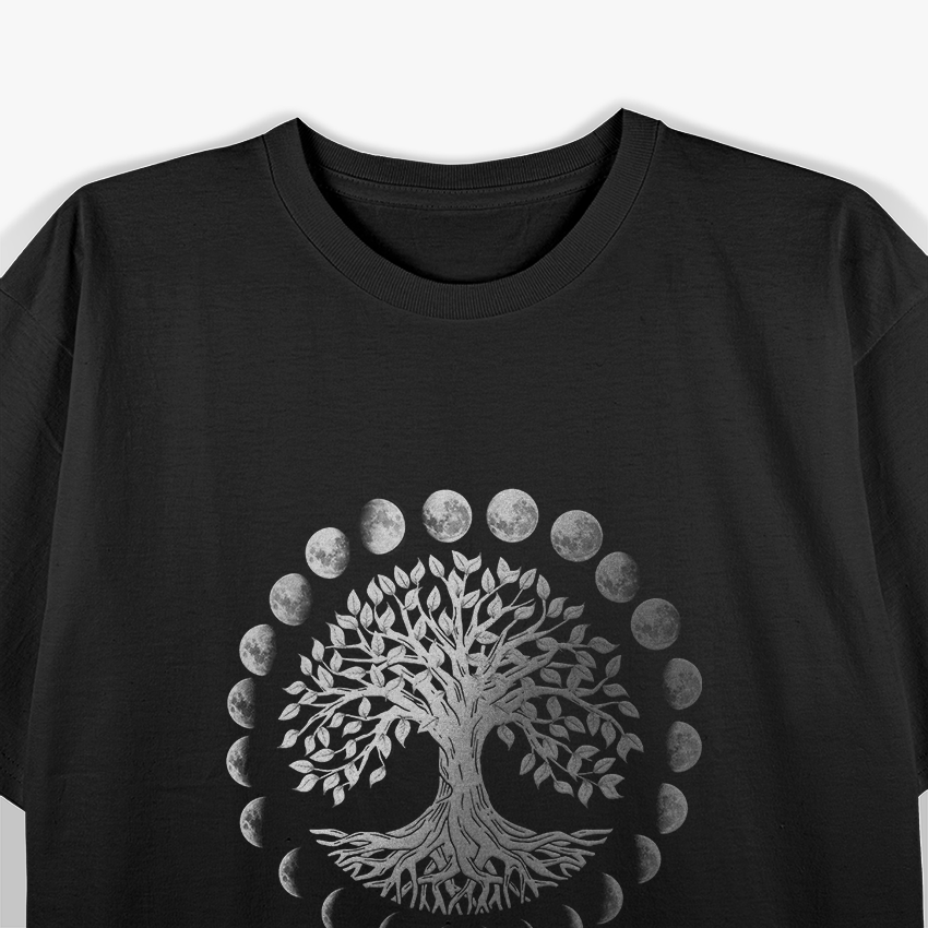 Tree of Life & Phases of the Moon: Cosmic Connection T-Shirt