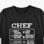 Chef Cooking, Chef, Cooking Lovers T-Shirt