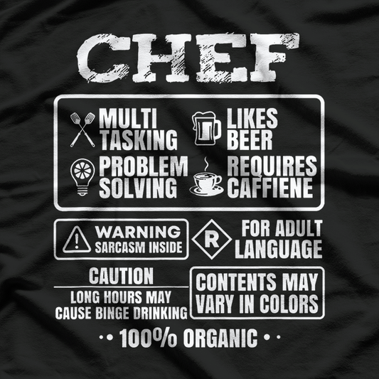 Chef Cooking, Chef, Cooking Lovers T-Shirt