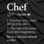 Chef Definition, Funny Line Saying Cook T-Shirt