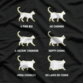 Chonk Cat Funny Fat Cat Meme Cute Kitty Lover Humor T-Shirt