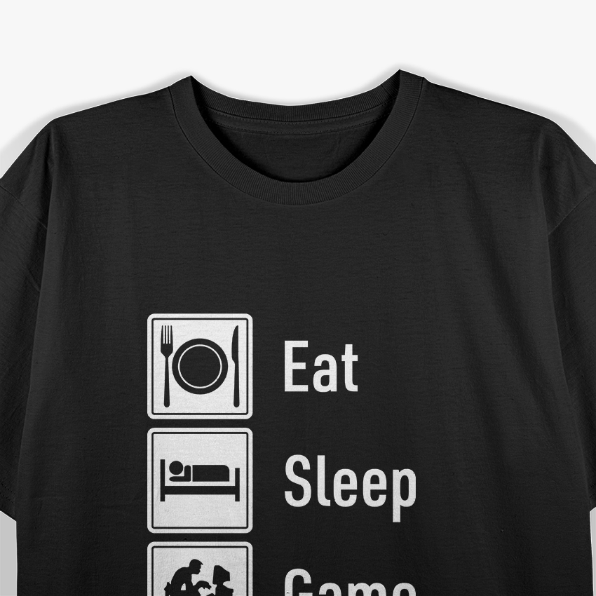 Eat. Sleep. Game. Repeat. Classic Gamer T-Shirt