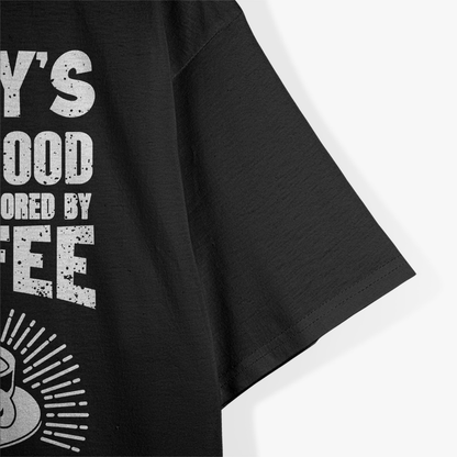 Sponsored By Coffee, Funny Coffee Morning T-Shirt