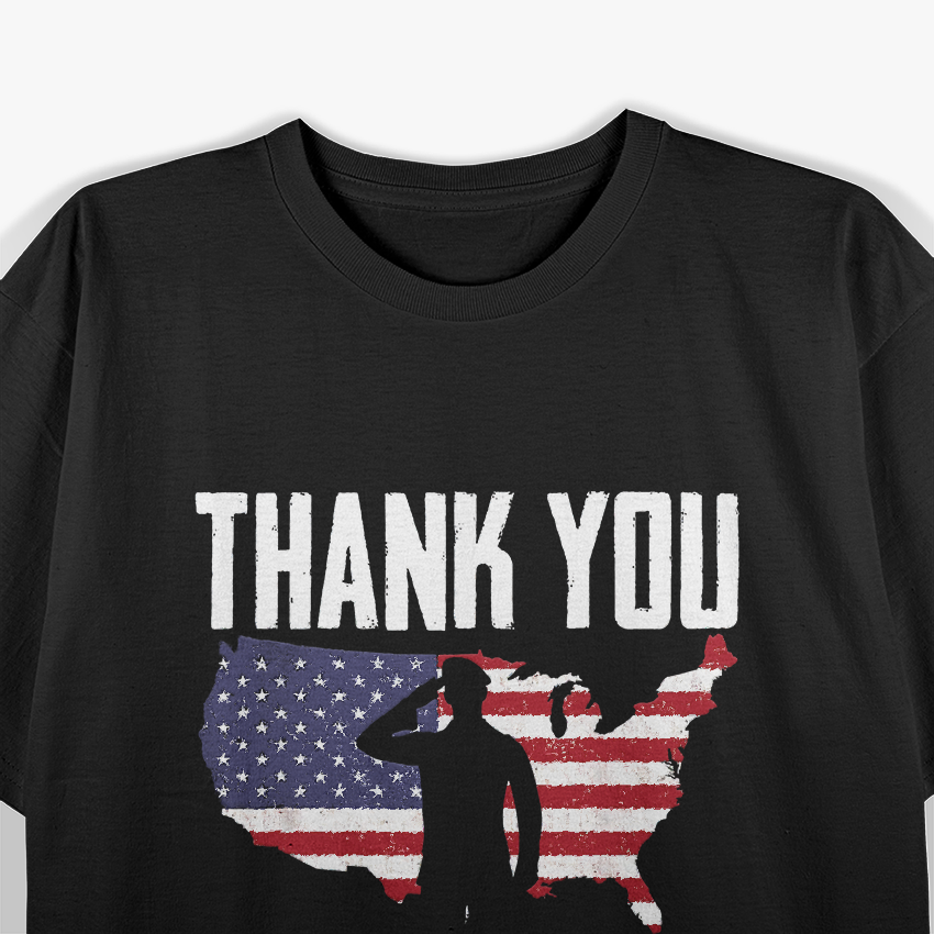 Thank You For Your Service Patriotic Veterans Day T-Shirt
