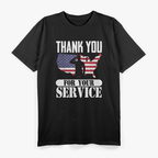 Thank You For Your Service Patriotic Veterans Day T-Shirt