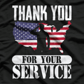 Thank You For Your Service Patriotic Veterans Day T-Shirt
