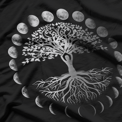 Tree of Life & Moon Phases: Growth, Balance, and Energy T-Shirt