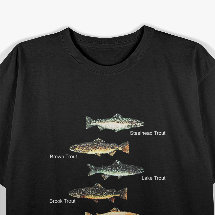 Types of Trout Fish T-Shirt