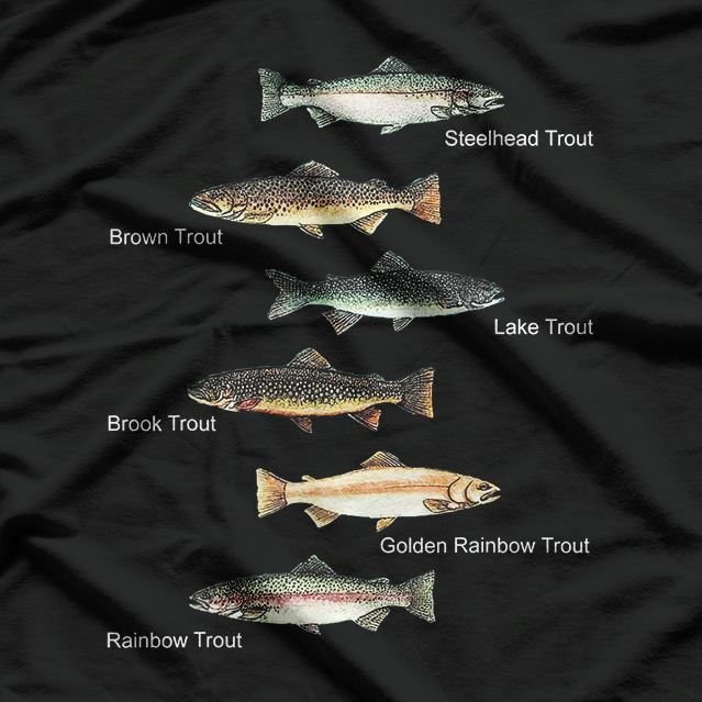 Types of Trout Fish T-Shirt
