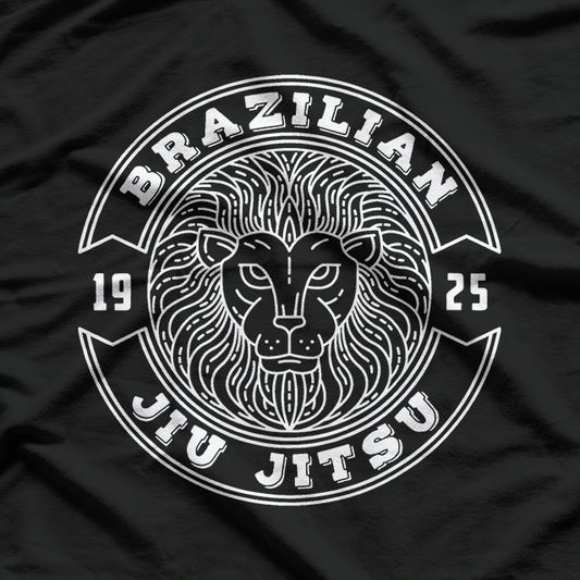 Vintage Brazilian Jiu Jitsu Lion BJJ MMA Mix Martial Arts T-Shirt