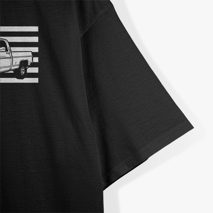 Square Body Truck: American Flag Squarebody T-Shirt