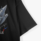 Dark Dassault Rafale: French Fighter Jet Pilot T-Shirt