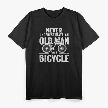 Never Underestimate an Old Man on a Bicycle T-Shirt