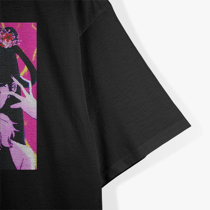 Girl Waifu Wink Japanese Anime Aesthetic T-Shirt