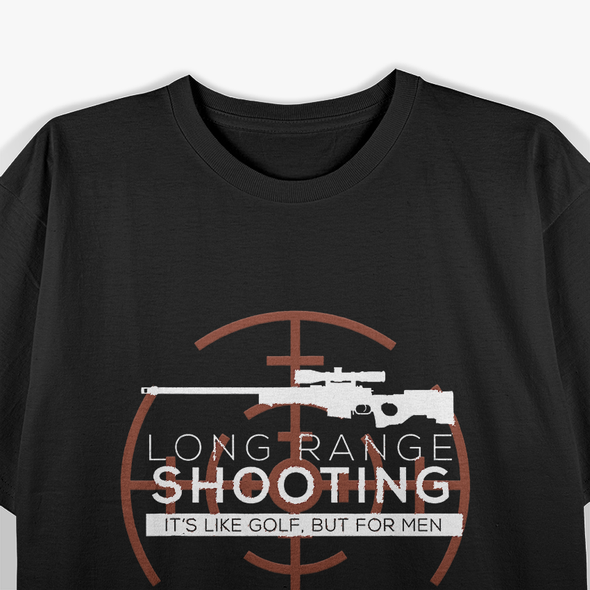 Long Range Shooting Vintage Marksman Design for Gun Enthusiasts T-Shirt