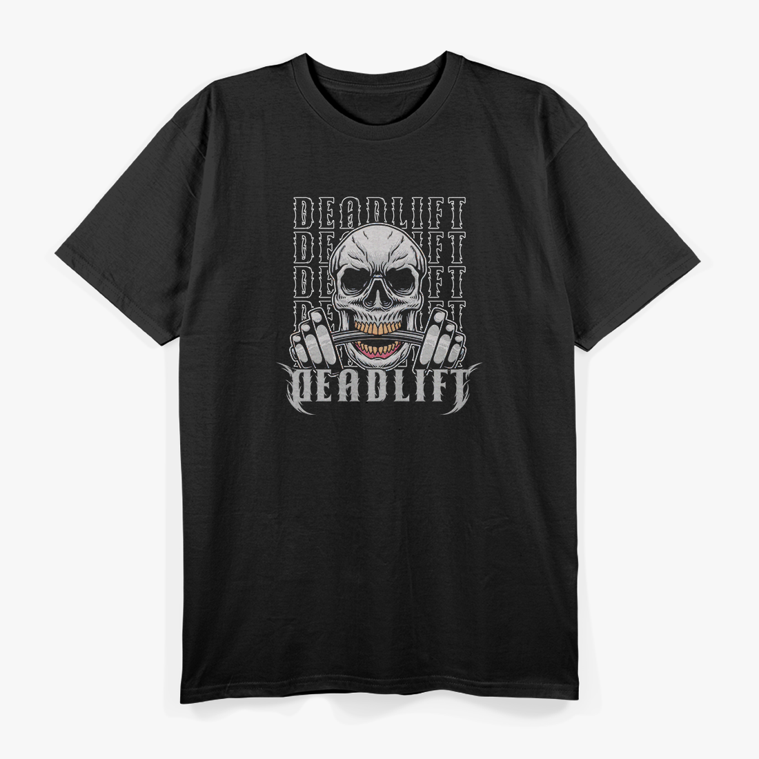 Deadlifts & Skulls: Hardcore Powerlifting Bodybuilding T-Shirt