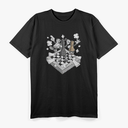 Retro Chess Battle Figures Checkmate Grandmaster Game Lover T-Shirt