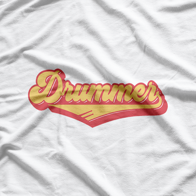 Retro Style Drum Player T-Shirt