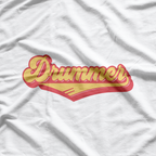 Retro Style Drum Player T-Shirt