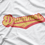 Retro Style Drum Player T-Shirt