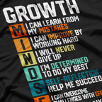 Growth Mindset Definition Motivational Saying Positive Attitude T-Shirt