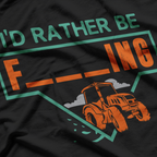 I'd Rather Be Farming Tractor Design For A Hobby Farmer T-Shirt