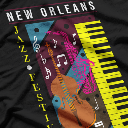 Jazz Music - New Orleans Festival Musician Lover T-Shirt