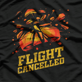 Skeet Shooting Flight Cancelled Funny Trap Shooting Clay Pigeon T-Shirt