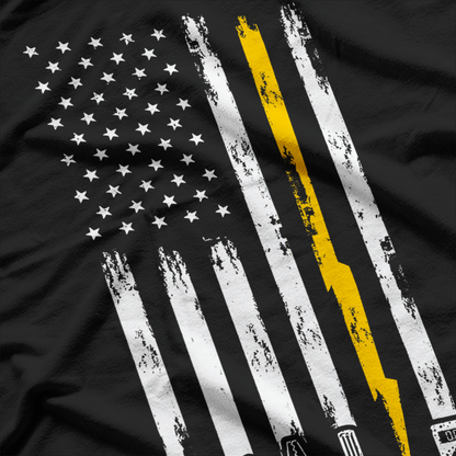 Vintage Electrician US Flag Tools for Electricians T-Shirt