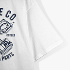 Motorcycles Service And Parts Biker Mechanic White T-Shirt