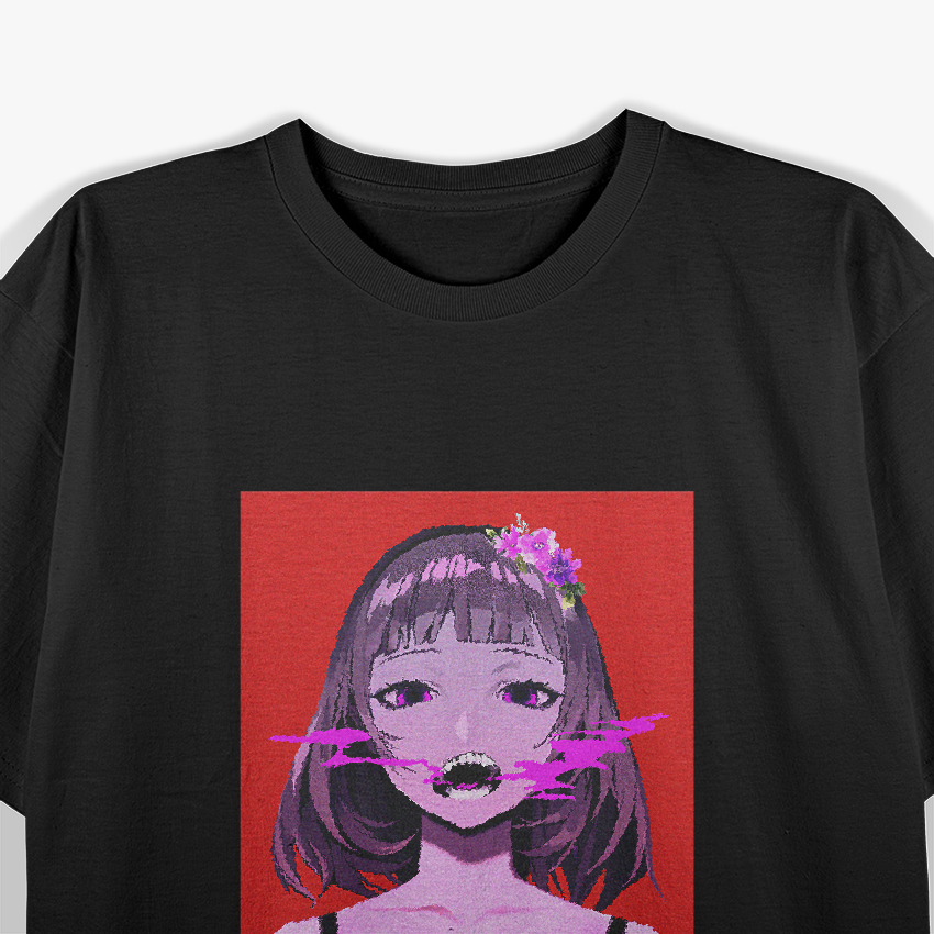 Girl Waifu Japanese Anime Aesthetic T-Shirt