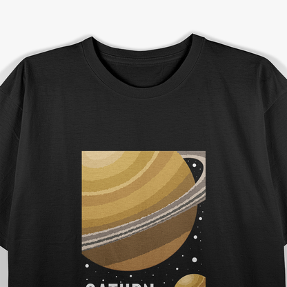 Saturn Fact Astronomy Science Ringed Planet Space Lover T-Shirt