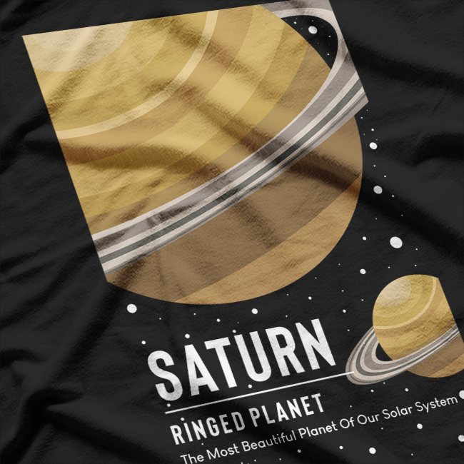 Saturn Fact Astronomy Science Ringed Planet Space Lover T-Shirt