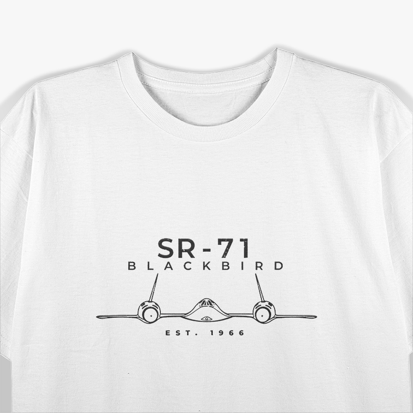 Vintage SR-71 Blackbird Airplane Stealth Jet Pilot T-Shirt
