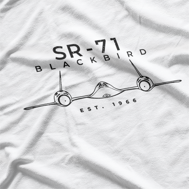 Vintage SR-71 Blackbird Airplane Stealth Jet Pilot T-Shirt